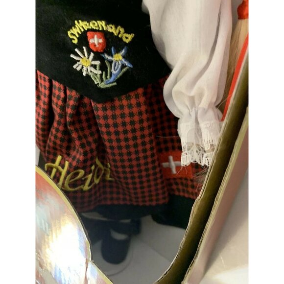 Edeltraut Hofman Heidi Switzerland Handmade Porcelain Doll Vintage Nwt - Picture 7 of 11